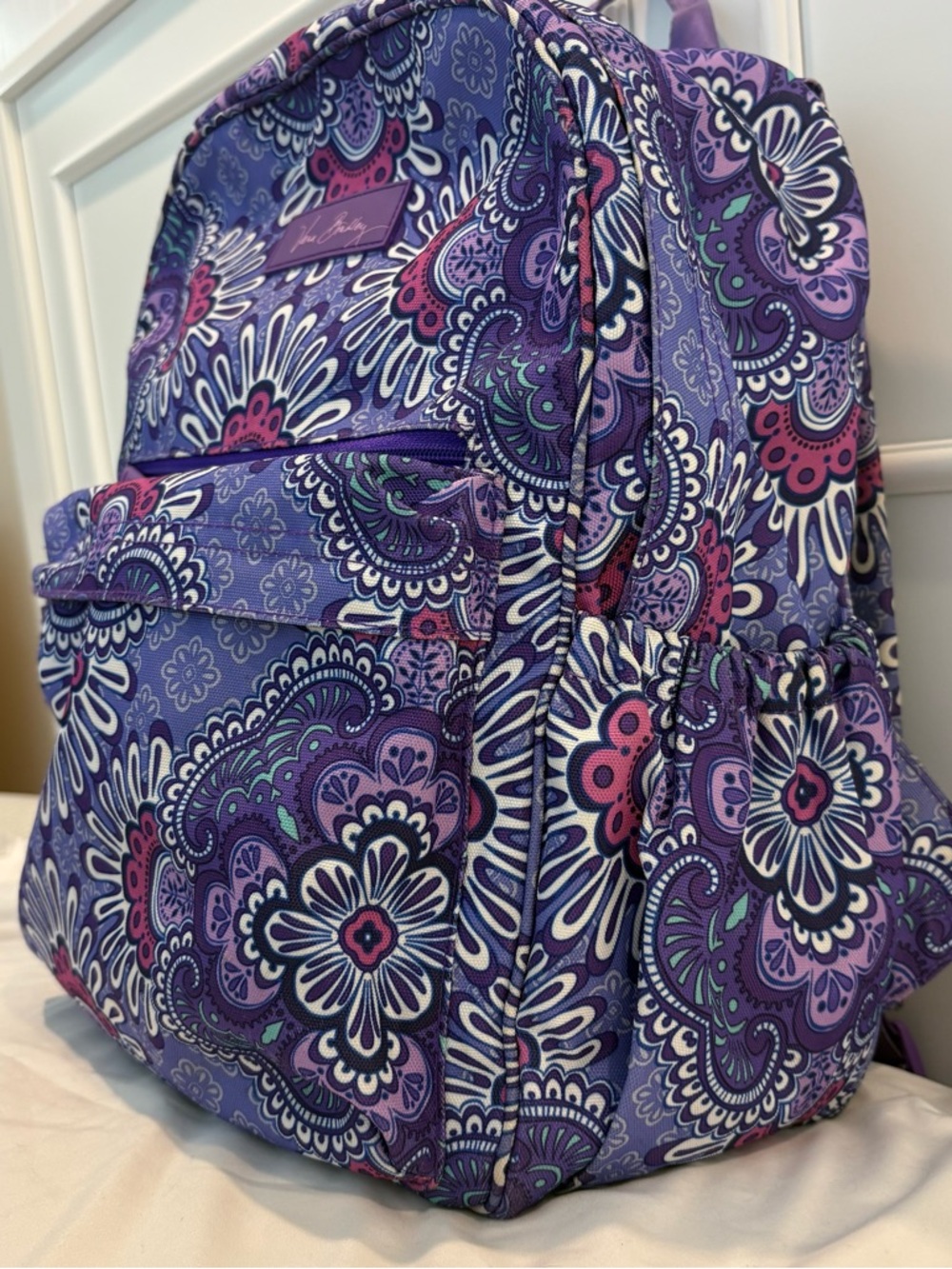 Vera Bradley Essential Large Back Pack - Lilac Medallion (Retired) - Picture 4 of 8